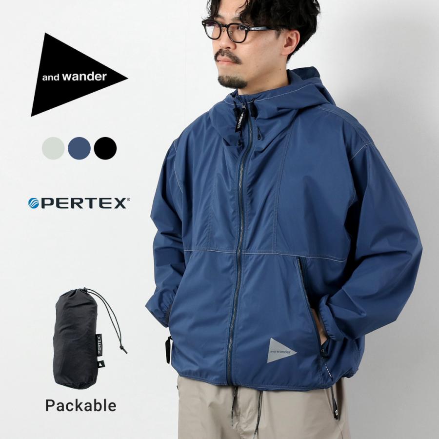 AND WANDER（アンドワンダー）パーテックス ウインドジャケット M / メンズ アウター 撥水 耐風 耐久 軽量 パッカブル | and wander