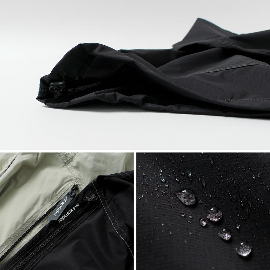 AND WANDER（アンドワンダー）パーテックス ウインドジャケット M / メンズ アウター 撥水 耐風 耐久 軽量 パッカブル | and wander | 09