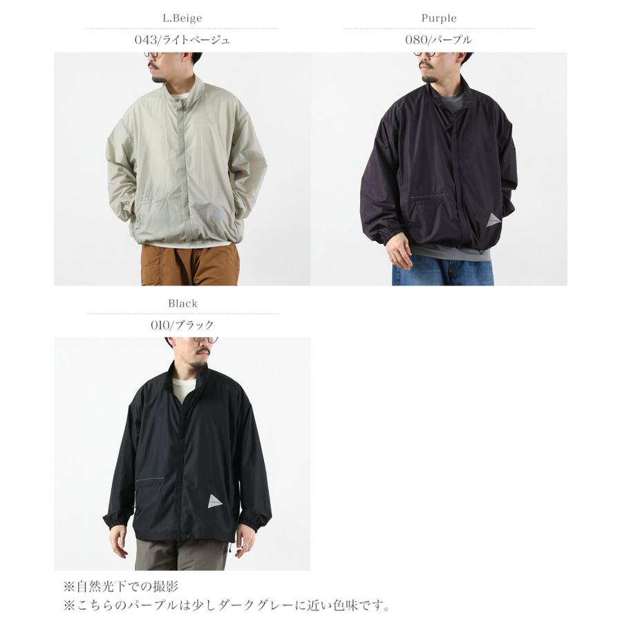 AND WANDER（アンドワンダー） オーバーサイズ リップ ジャケット M / メンズ リップストップ 軽量 撥水 パッカブル | and wander | 04