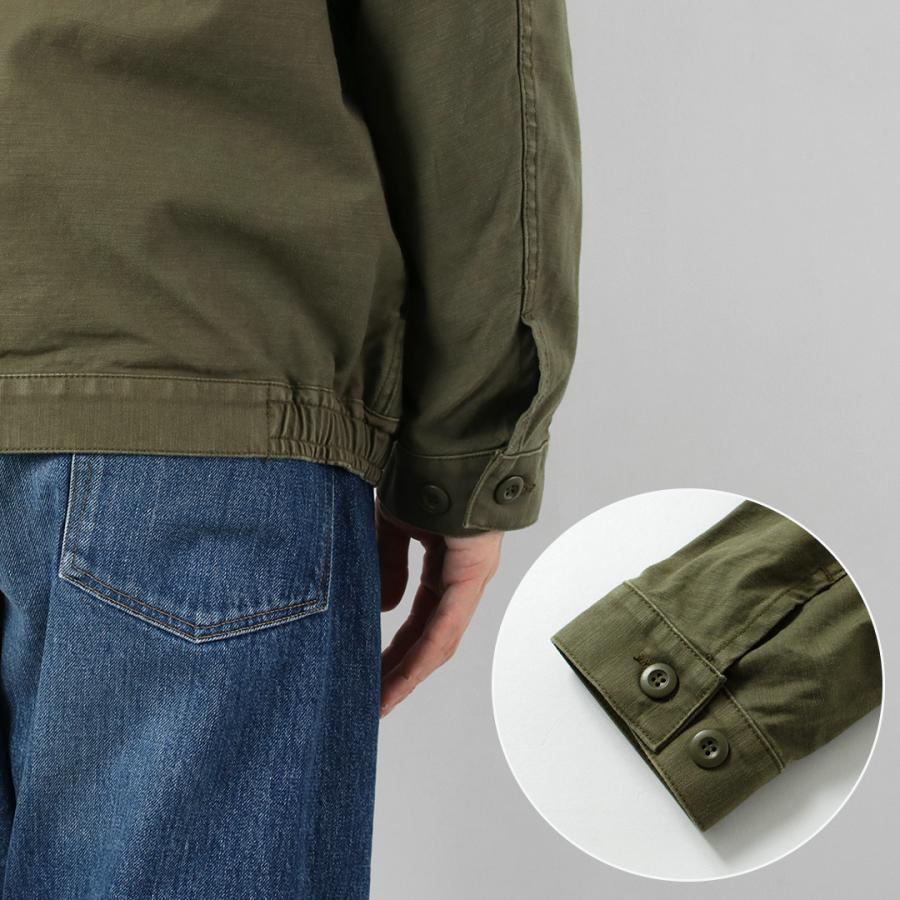 JAPAN BLUE JEANS（ジャパンブルージーンズ） 別注 ミリタリーバックサテン ジャケット / メンズ ライトアウター 日本製 | JAPAN BLUE JEANS | 13