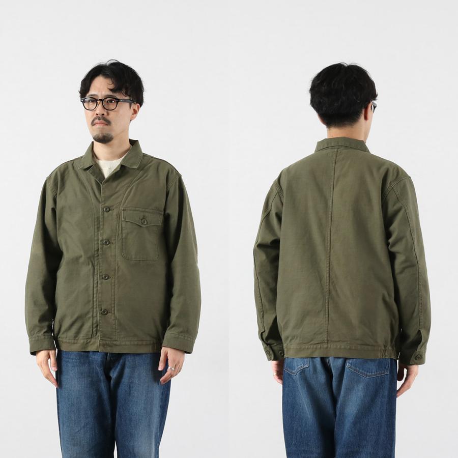 JAPAN BLUE JEANS（ジャパンブルージーンズ） 別注 ミリタリーバックサテン ジャケット / メンズ ライトアウター 日本製 | JAPAN BLUE JEANS | 14