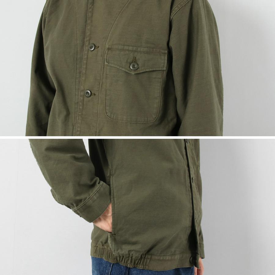 JAPAN BLUE JEANS（ジャパンブルージーンズ） 別注 ミリタリーバックサテン ジャケット / メンズ ライトアウター 日本製 | JAPAN BLUE JEANS | 12