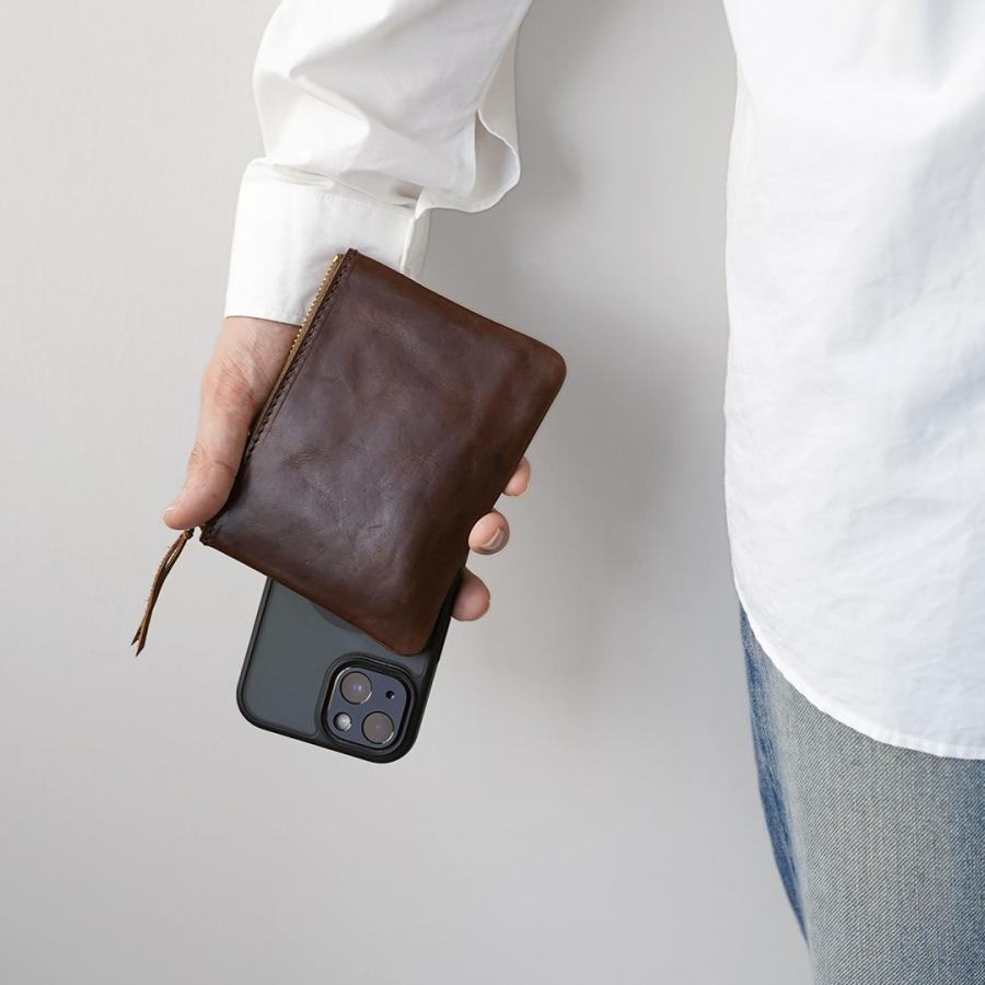 BUTTON WORKS（ボタンワークス） クロムエクセル レザーポーチウォレット / メンズ 日本製 CHROMEXCEL LTR PORCH | Button Works | 13