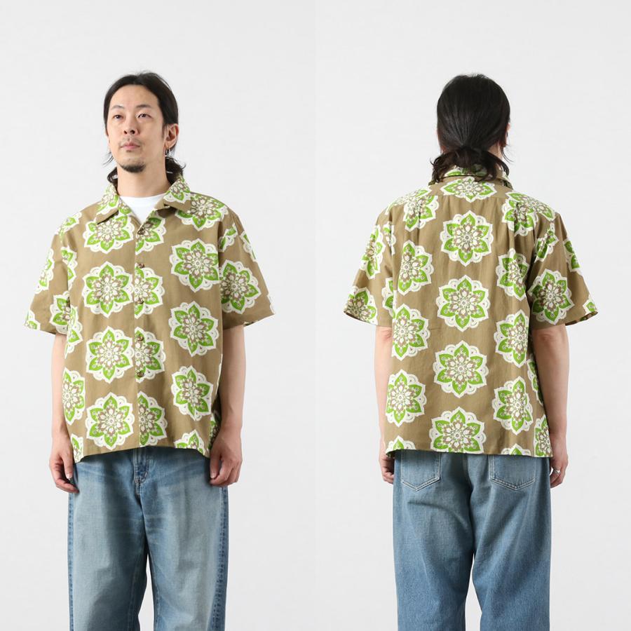 HAVE A GRATEFUL DAY（ハブアグレイトフルデイ） オープンカラー S/S シャツ ラウンドデザインプリント / 半袖 メンズ | HAVE A GOOD DAY | 14