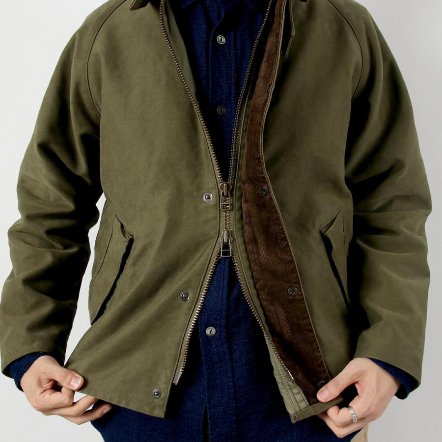 【予約販売：12月中旬発送予定】FOB FACTORY（FOBファクトリー） FRC008 別注 モールスキン ショート ライディングジャケット / カバーオール メンズ 日本製 | FOB FACTORY | 14