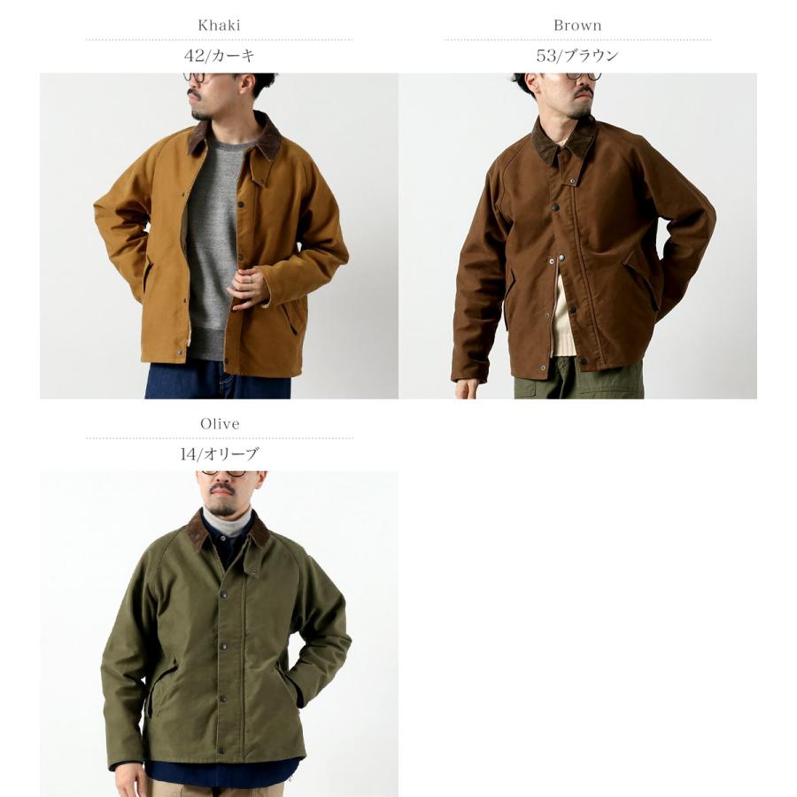 【予約販売：12月中旬発送予定】FOB FACTORY（FOBファクトリー） FRC008 別注 モールスキン ショート ライディングジャケット / カバーオール メンズ 日本製 | FOB FACTORY | 04