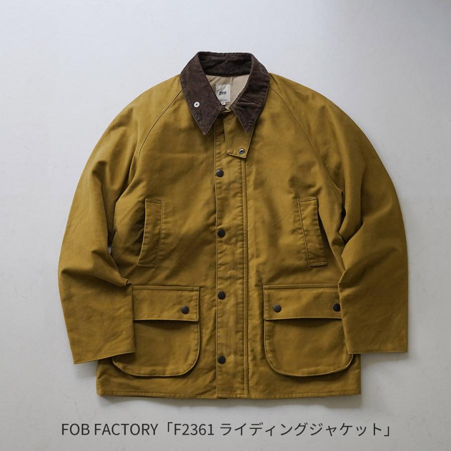 FOB FACTORY（FOBファクトリー） FRC008 別注 モールスキン ライディングジャケット ショート カバーオール 日本製 / メンズ | FOB FACTORY | 08