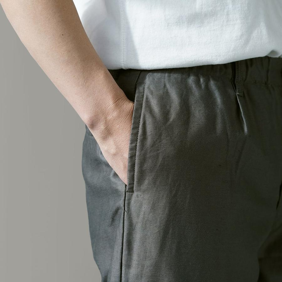 FOB FACTORY（FOBファクトリー） 別注 コットンリネンモールスキン トラックパンツ / メンズ イージーパンツ 日本製 | FOB FACTORY | 14