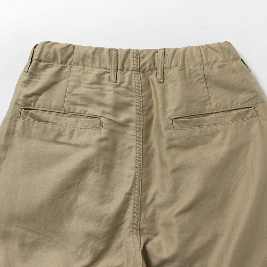 FOB FACTORY（FOBファクトリー） 別注 コットンリネンモールスキン トラックパンツ / メンズ イージーパンツ 日本製 | FOB FACTORY | 15