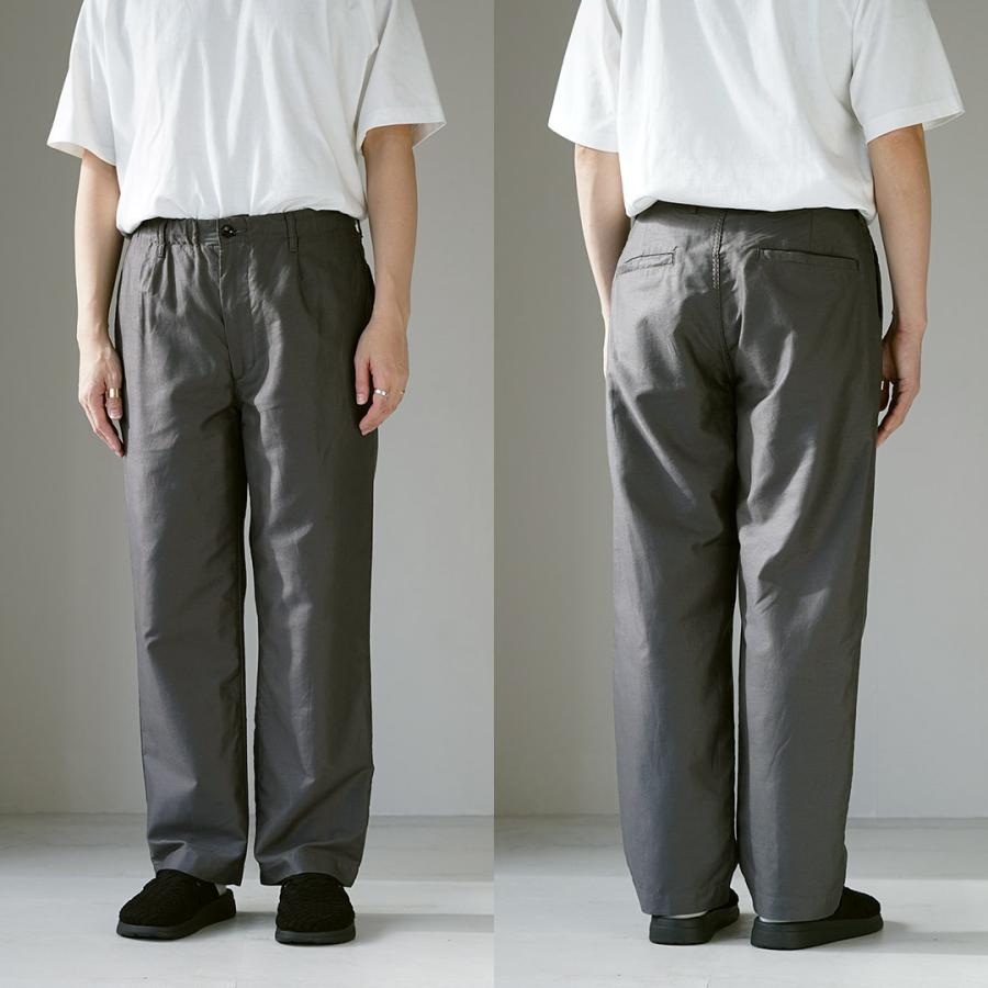 FOB FACTORY（FOBファクトリー） 別注 コットンリネンモールスキン トラックパンツ / メンズ イージーパンツ 日本製 | FOB FACTORY | 16