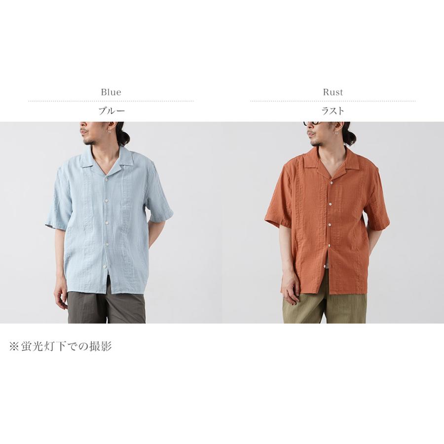 WAX LONDON（ワックスロンドン） ディドコット ショートスリーブシャツ ダブルウェーブ グリッド / メンズ 半袖 | WAX LONDON | 03