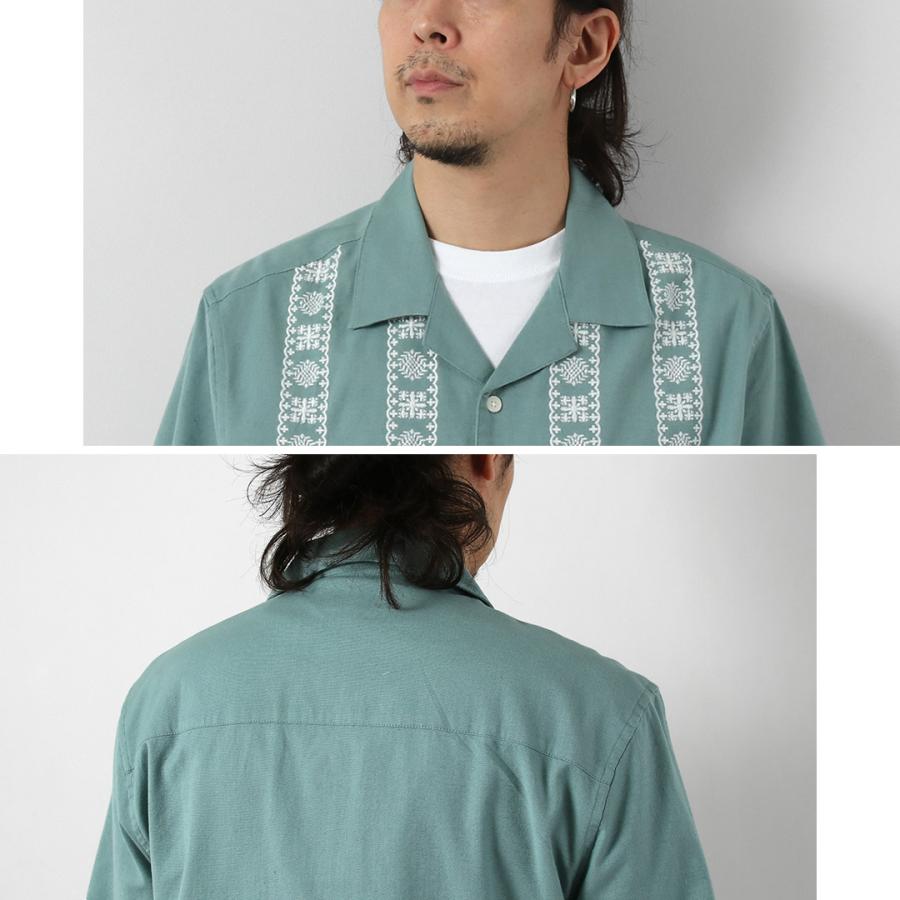 WAX LONDON（ワックスロンドン） ディドコット ショートスリーブシャツ プレースメントボーダー / 半袖 メンズ 麻 | WAX LONDON | 09