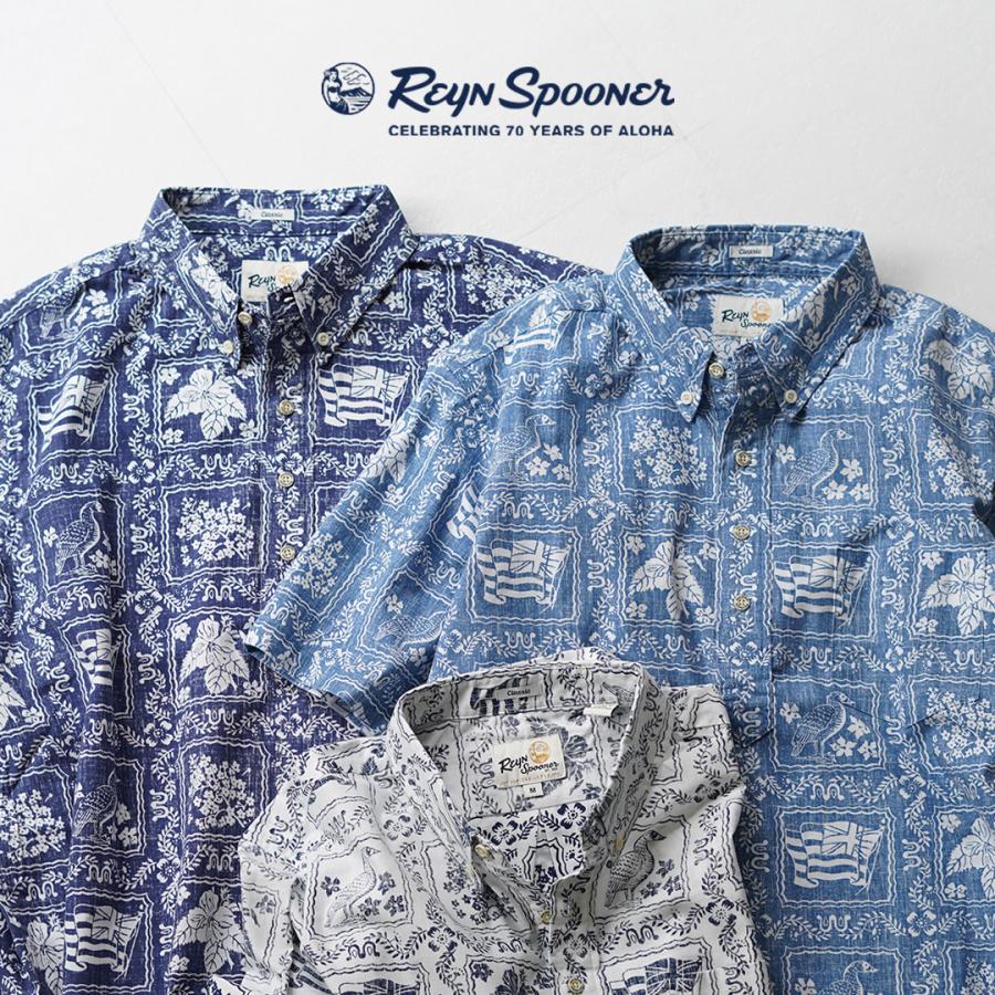REYN SPOONER（レインスプーナー） ラハイナ セーラー プルオーバーシャツ アロハシャツ / 半袖 メンズ | reyn spooner | 10