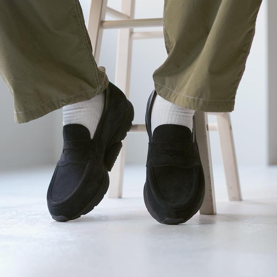 MIDFOOT（ミッドフット）スエード ローファー / メンズ 革靴 本革 リカバリーシューズ LOAFER | MID FOOT | 13