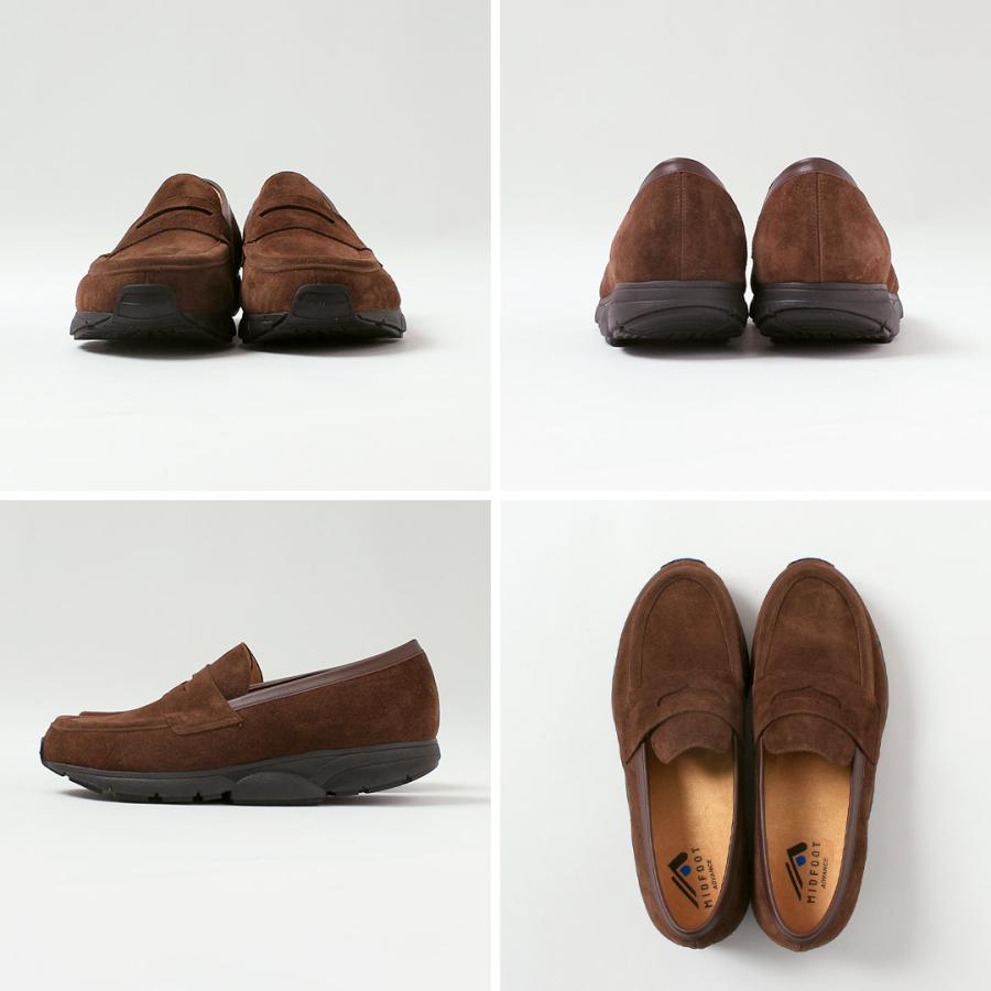 MIDFOOT（ミッドフット）スエード ローファー / メンズ 革靴 本革 リカバリーシューズ LOAFER | MID FOOT | 14