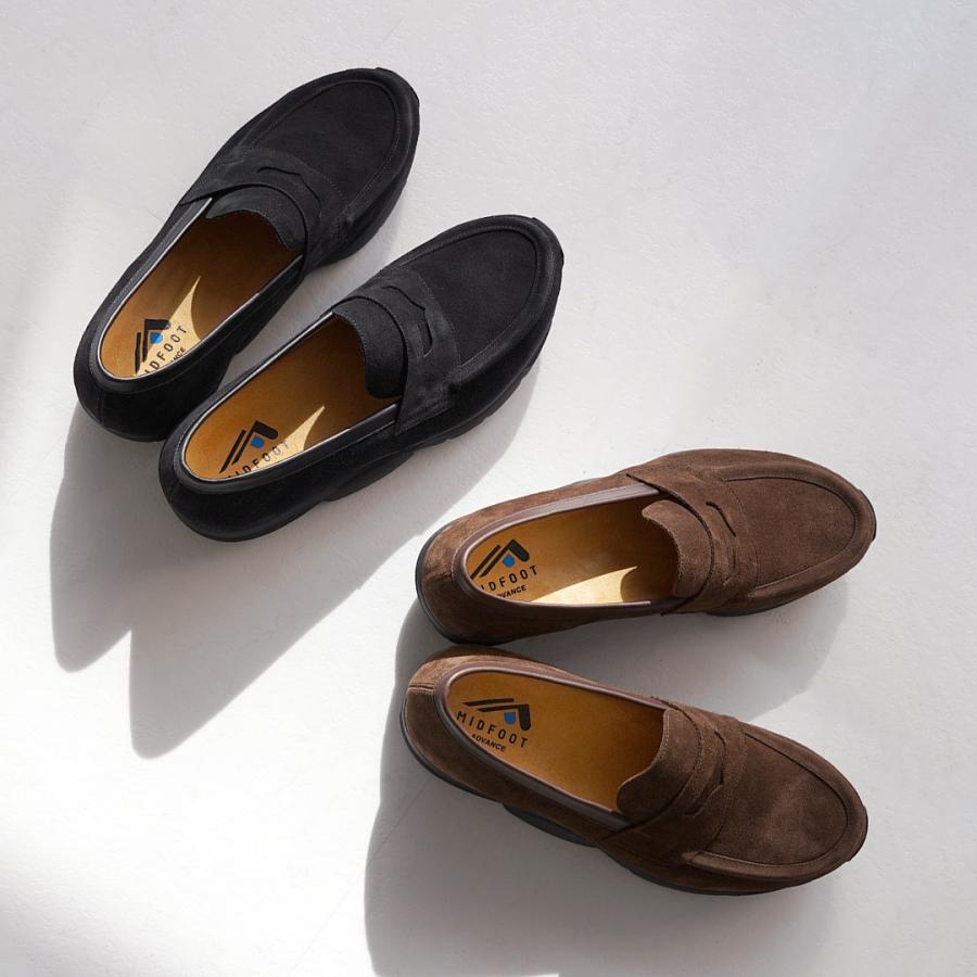 MIDFOOT（ミッドフット）スエード ローファー / メンズ 革靴 本革 リカバリーシューズ LOAFER | MID FOOT | 07
