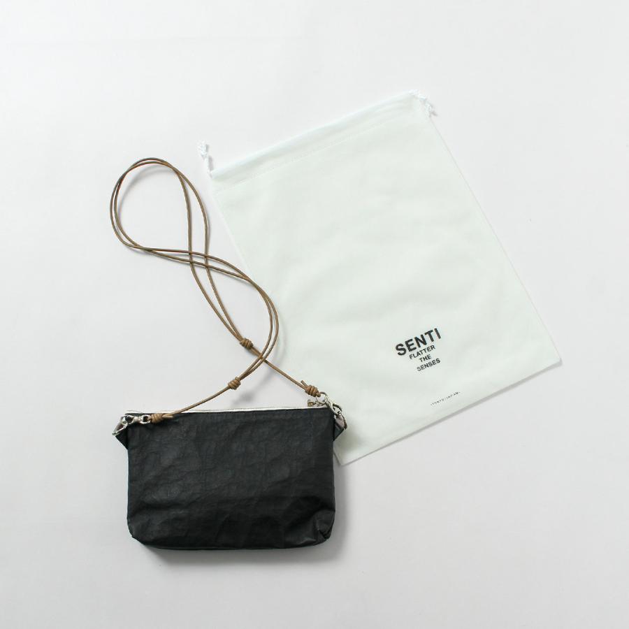 SENTI（センティ） ダイニーマレザー 2way サコッシュ / メンズ バッグ レザー 革 Dyneema Leather 2WAY SACOCHE | SENTI | 13