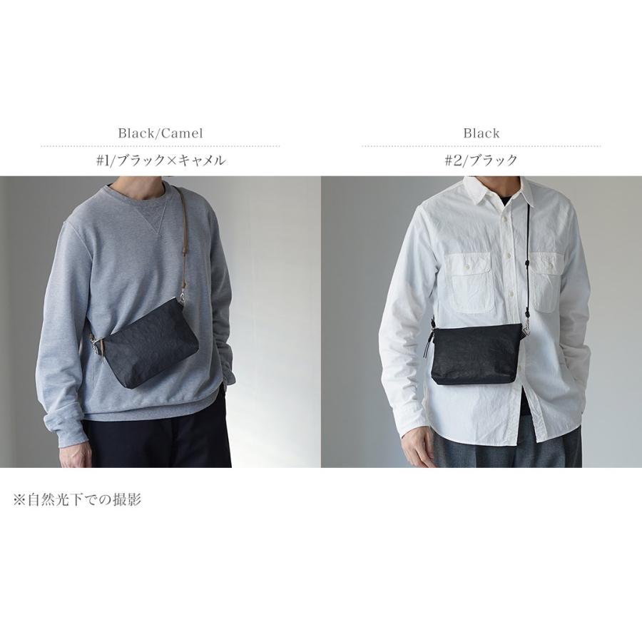 SENTI（センティ） ダイニーマレザー 2way サコッシュ / メンズ バッグ レザー 革 Dyneema Leather 2WAY SACOCHE | SENTI | 03