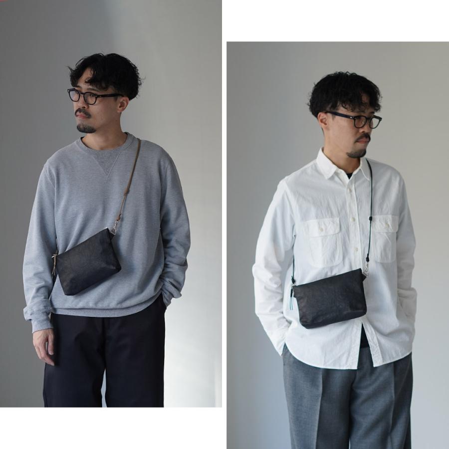 SENTI（センティ） ダイニーマレザー 2way サコッシュ / メンズ バッグ レザー 革 Dyneema Leather 2WAY SACOCHE | SENTI | 05