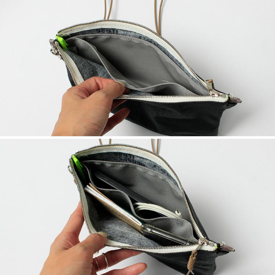 SENTI（センティ） ダイニーマレザー 2way サコッシュ / メンズ バッグ レザー 革 Dyneema Leather 2WAY SACOCHE | SENTI | 10