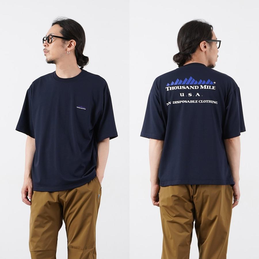 THOUSAND MILE（サウザンドマイル） T/C ショートスリーブ プリント ロゴTシャツ / メンズ 吸水速乾 抗菌防臭 | THOUSAND MILE | 16