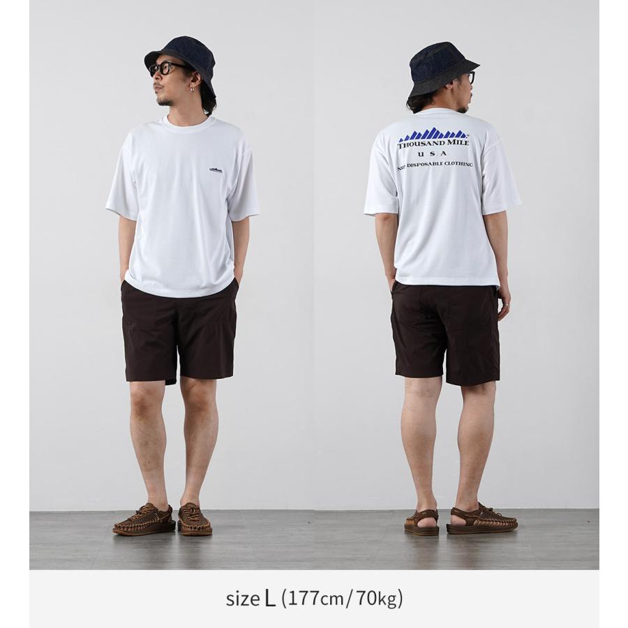 THOUSAND MILE（サウザンドマイル） T/C ショートスリーブ プリント ロゴTシャツ / メンズ 吸水速乾 抗菌防臭 | THOUSAND MILE | 07