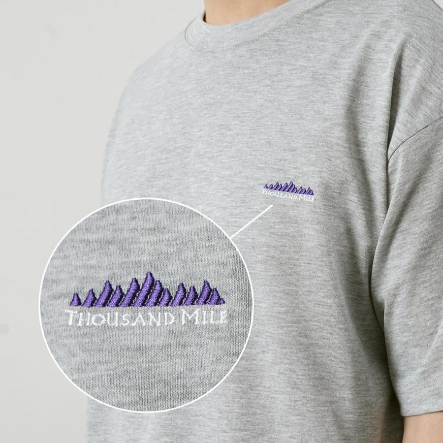 THOUSAND MILE（サウザンドマイル） T/C ショートスリーブ プリント ロゴTシャツ / メンズ 吸水速乾 抗菌防臭 | THOUSAND MILE | 12