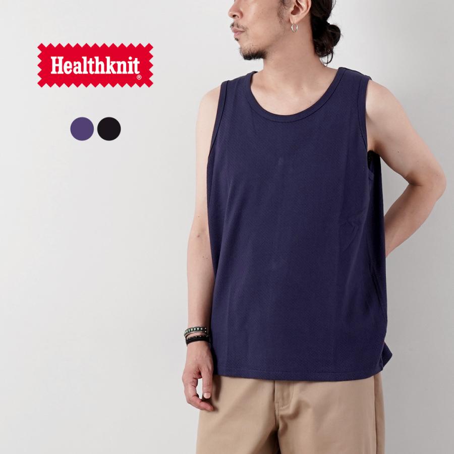 HEALTHKNIT（ヘルスニット） USコットン メッシュ タンクトップ / メンズ ノースリーブ | Healthknit