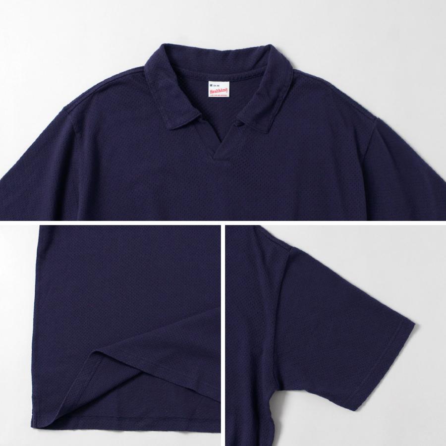 HEALTHKNIT（ヘルスニット） USコットン メッシュ スキッパーポロ ポロシャツ / 半袖 メンズ | Healthknit | 14