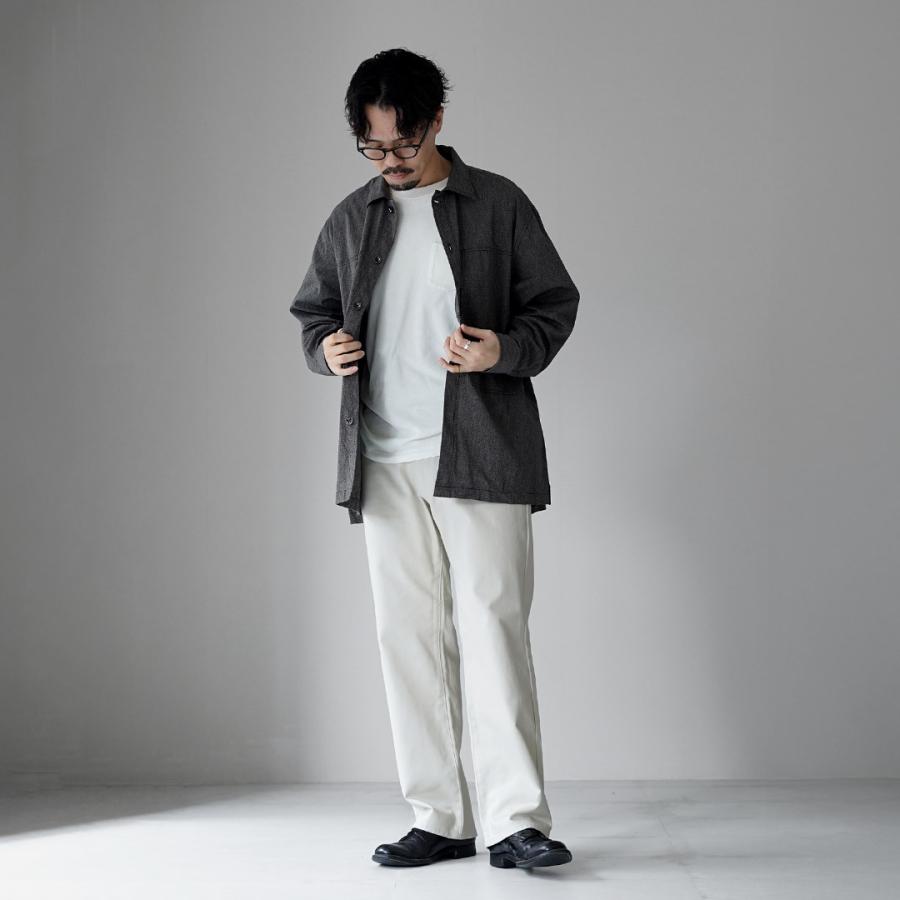 FUJITO（フジト） アーミーシャツ 撚り杢セルビッチシャンブレー / メンズ シャツ 長袖 ミリタリーシャツ 日本製 コットン | FUJITO | 06