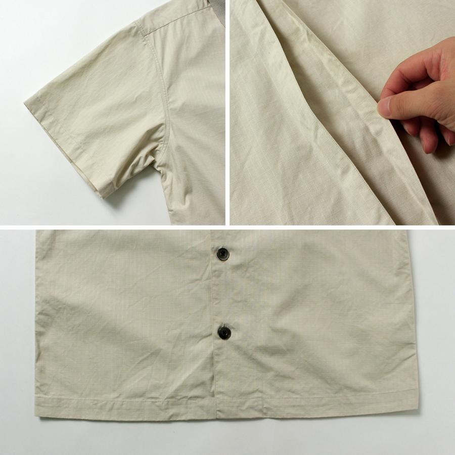 FUJITO（フジト） リブカラー シャツ リップストップ / メンズ シャツ 半袖 ミリタリーシャツ 日本製 Rib Collar Shirt | FUJITO | 17