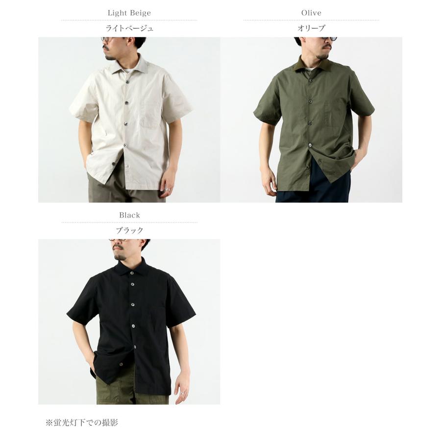 FUJITO（フジト） リブカラー シャツ リップストップ / メンズ シャツ 半袖 ミリタリーシャツ 日本製 Rib Collar Shirt | FUJITO | 04