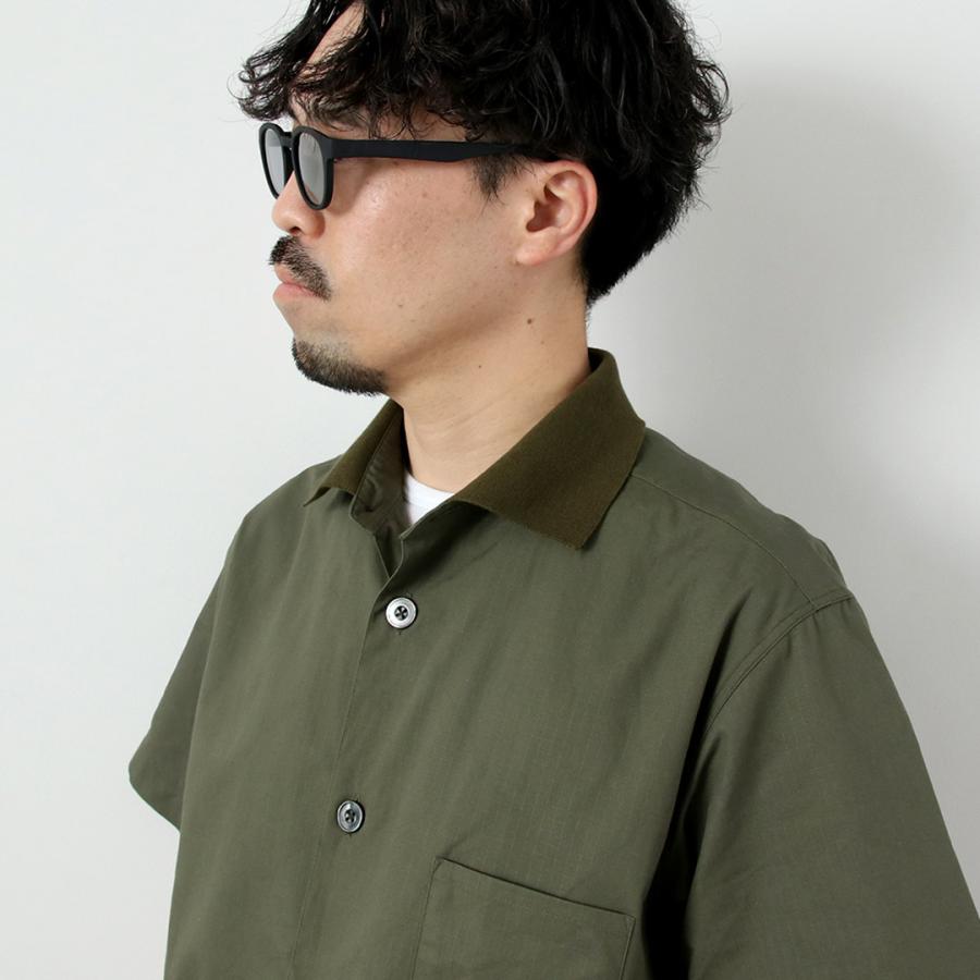 FUJITO（フジト） リブカラー シャツ リップストップ / メンズ シャツ 半袖 ミリタリーシャツ 日本製 Rib Collar Shirt | FUJITO | 09