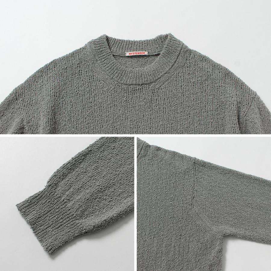 RYE TENDER（ライテンダー） タファ コットン ノットヤーン クルーネックプルオーバー / メンズ サマーニット | RYE TENDER | 15