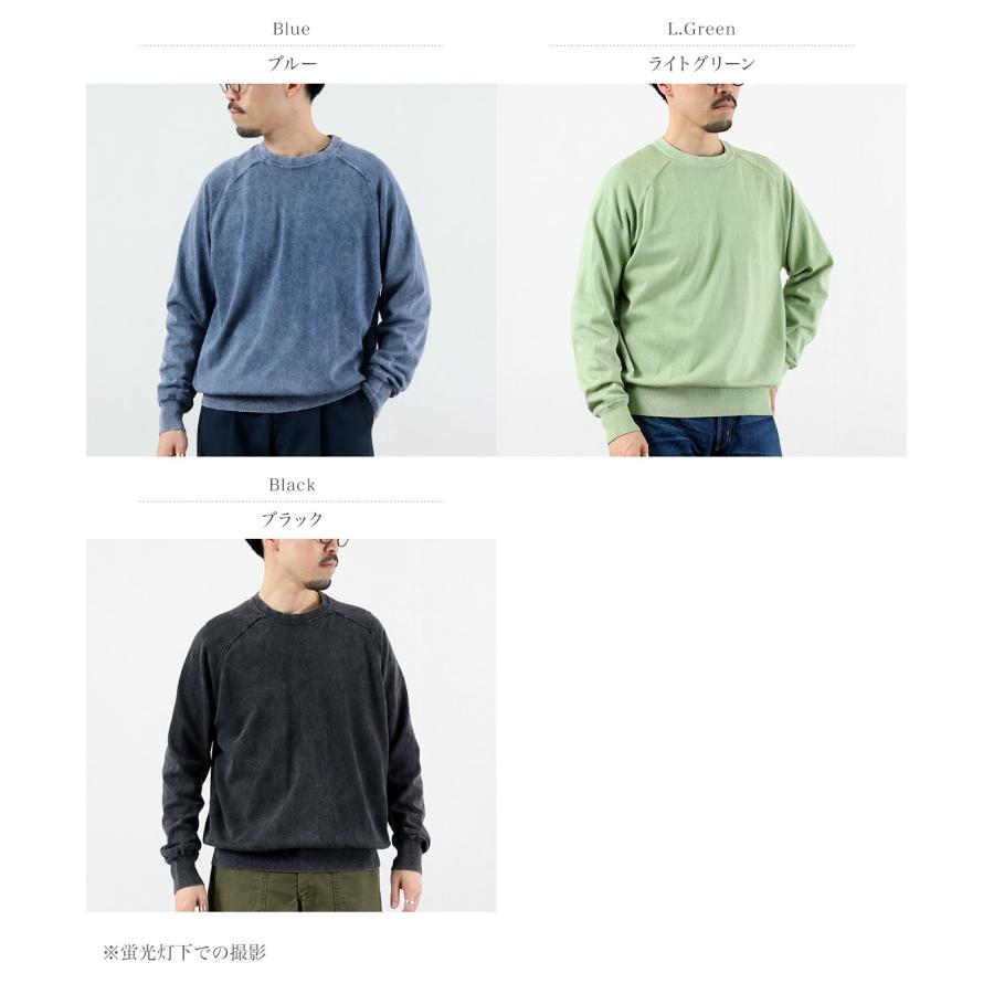 RYE TENDER（ライテンダー） ルイス ピグメントダイ ラグランロンTEE Tシャツ / メンズ 長袖 クルーネック | RYE TENDER | 04