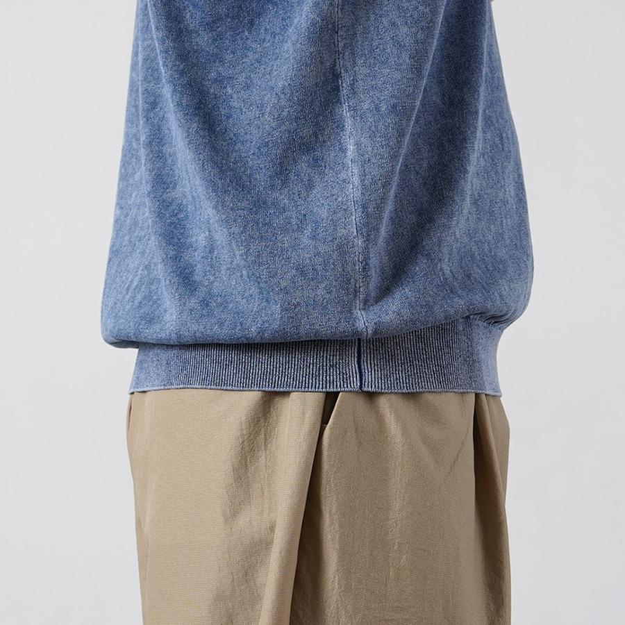 RYE TENDER（ライテンダー） オデッサ ピグメントダイ ニットポロシャツ / メンズ 半袖 | RYE TENDER | 14