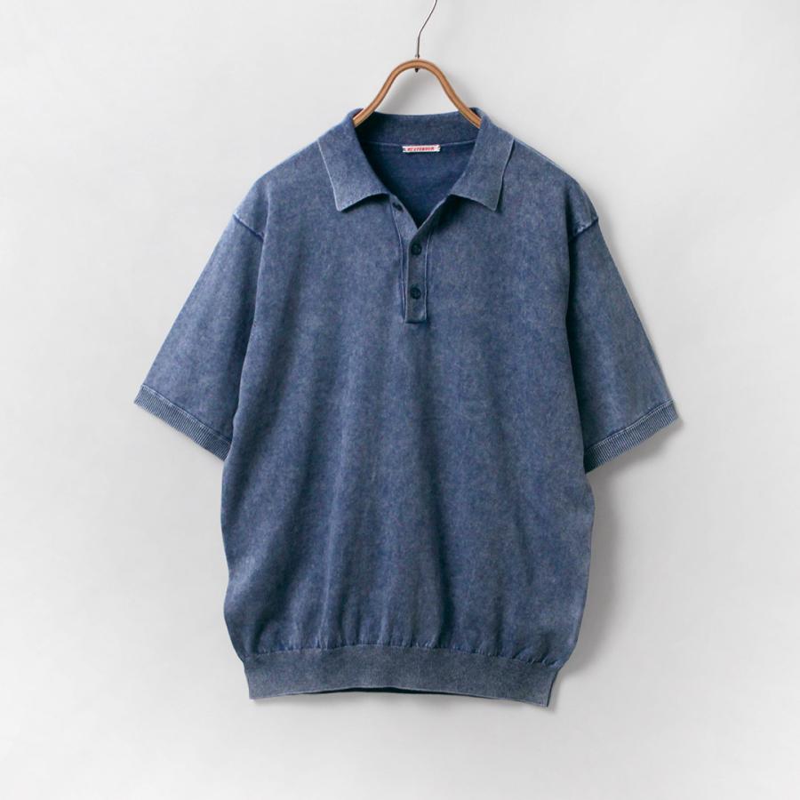 RYE TENDER（ライテンダー） オデッサ ピグメントダイ ニットポロシャツ / メンズ 半袖 | RYE TENDER | 05