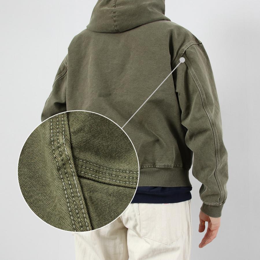 REMI RELIEF（レミレリーフ） ミルスペック ダック フードジップジャケット 日本製 / ダック生地 ヴィンテージ加工 | REMI RELIEF | 13