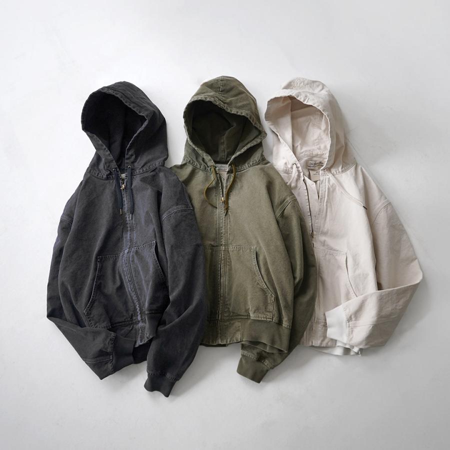 REMI RELIEF（レミレリーフ） ミルスペック ダック フードジップジャケット 日本製 / ダック生地 ヴィンテージ加工 | REMI RELIEF | 05