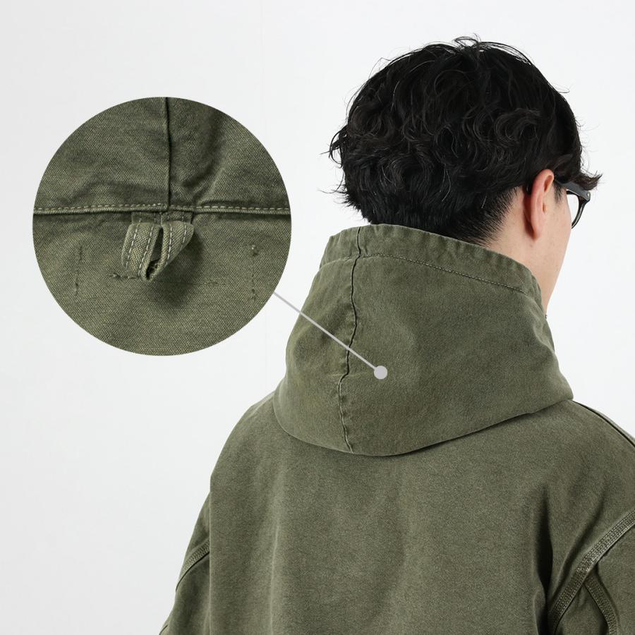 REMI RELIEF（レミレリーフ） ミルスペック ダック フードジップジャケット 日本製 / ダック生地 ヴィンテージ加工 | REMI RELIEF | 10