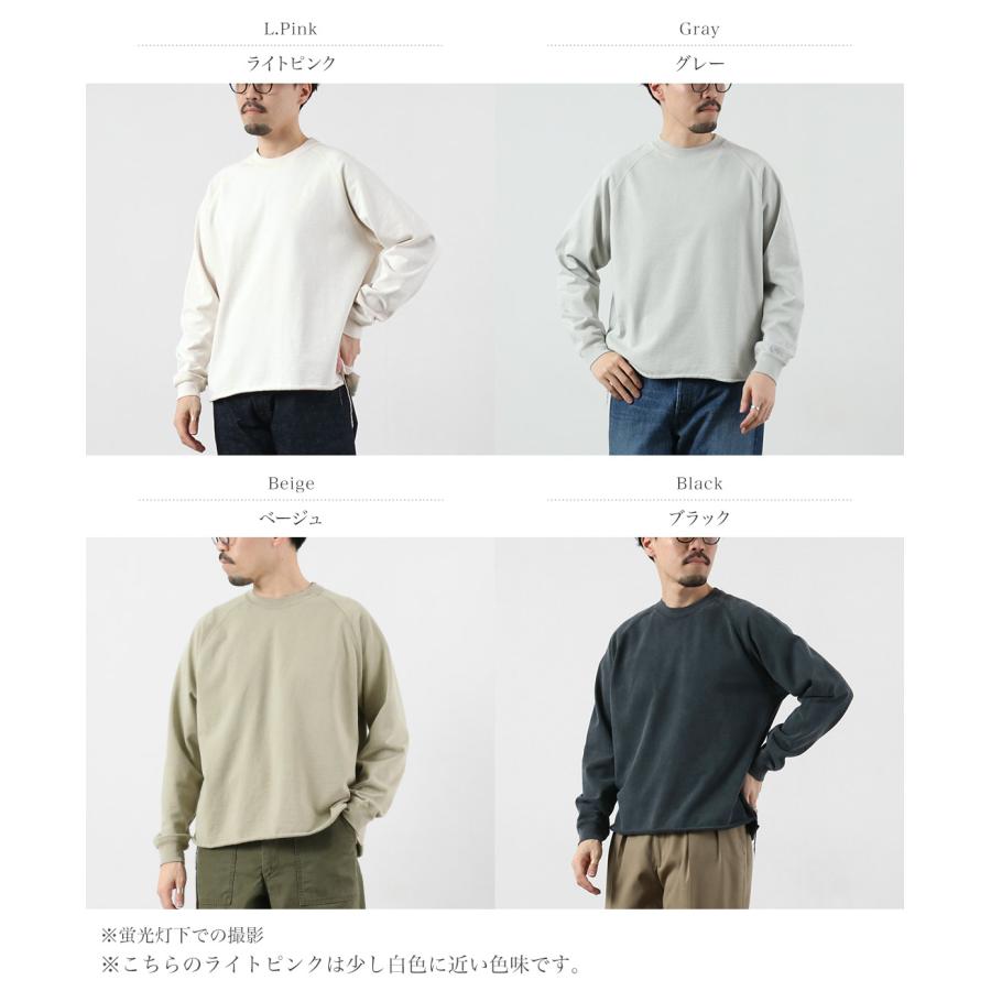 REMI RELIEF（レミレリーフ） SP加工スーピマ裏毛ラグランクルー スウェット 日本製 / メンズ | REMI RELIEF | 05