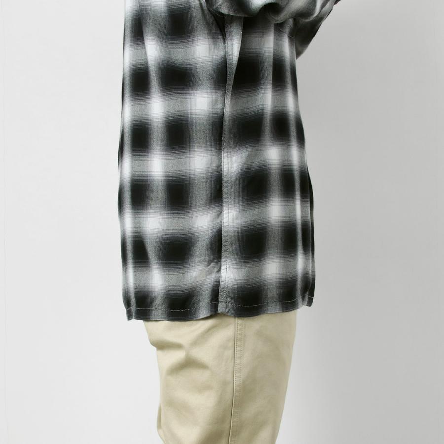 TOWNCRAFT（タウンクラフト） 60s オンブレー レーヨン ロングスリーブ ループカラーシャツ / メンズ シャツ 長袖 開襟 | TOWNCRAFT | 13