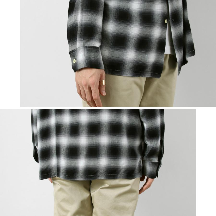 TOWNCRAFT（タウンクラフト） 60s オンブレー レーヨン ロングスリーブ ループカラーシャツ / メンズ シャツ 長袖 開襟 | TOWNCRAFT | 14