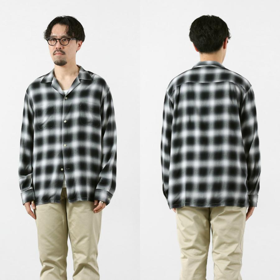 TOWNCRAFT（タウンクラフト） 60s オンブレー レーヨン ロングスリーブ ループカラーシャツ / メンズ シャツ 長袖 開襟 | TOWNCRAFT | 15