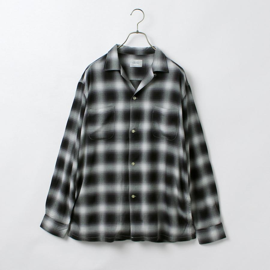 TOWNCRAFT（タウンクラフト） 60s オンブレー レーヨン ロングスリーブ ループカラーシャツ / メンズ シャツ 長袖 開襟 | TOWNCRAFT | 04