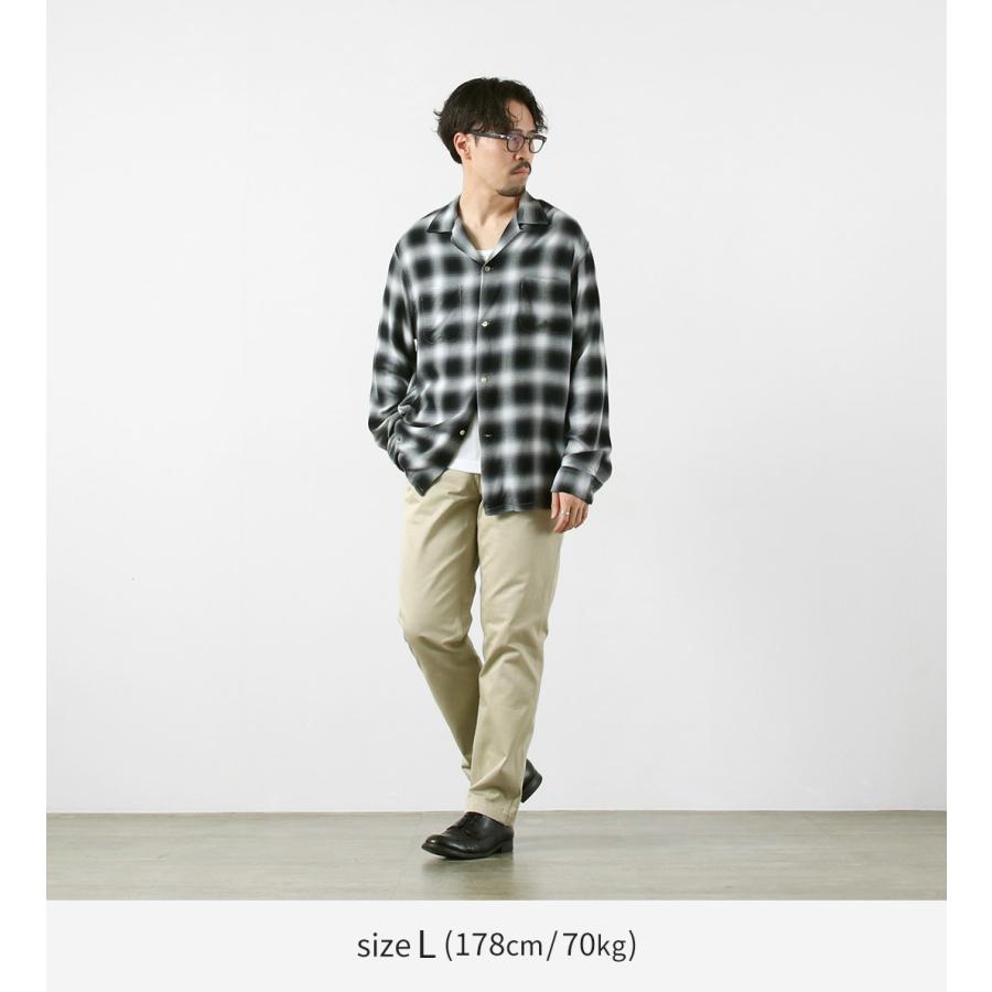 TOWNCRAFT（タウンクラフト） 60s オンブレー レーヨン ロングスリーブ ループカラーシャツ / メンズ シャツ 長袖 開襟 | TOWNCRAFT | 05