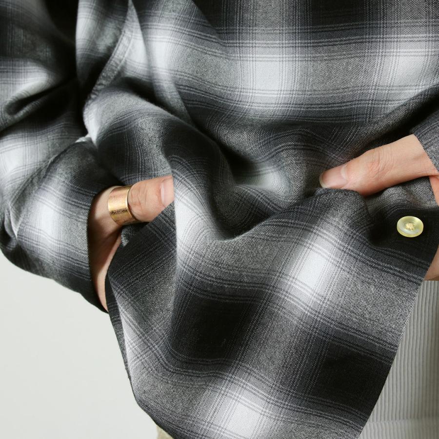 TOWNCRAFT（タウンクラフト） 60s オンブレー レーヨン ロングスリーブ ループカラーシャツ / メンズ シャツ 長袖 開襟 | TOWNCRAFT | 10