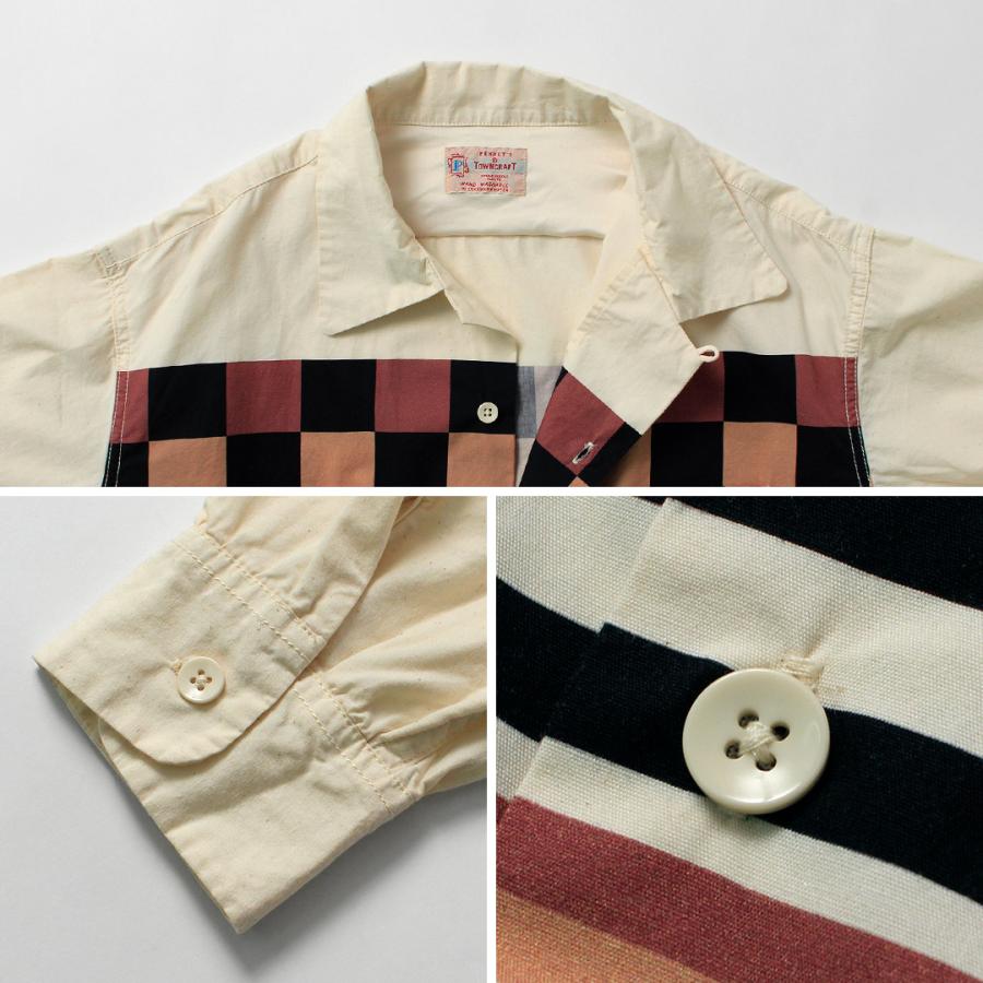 TOWNCRAFT（タウンクラフト） プリント ロングスリーブ ループカラーシャツ / メンズ 長袖 | TOWNCRAFT | 15