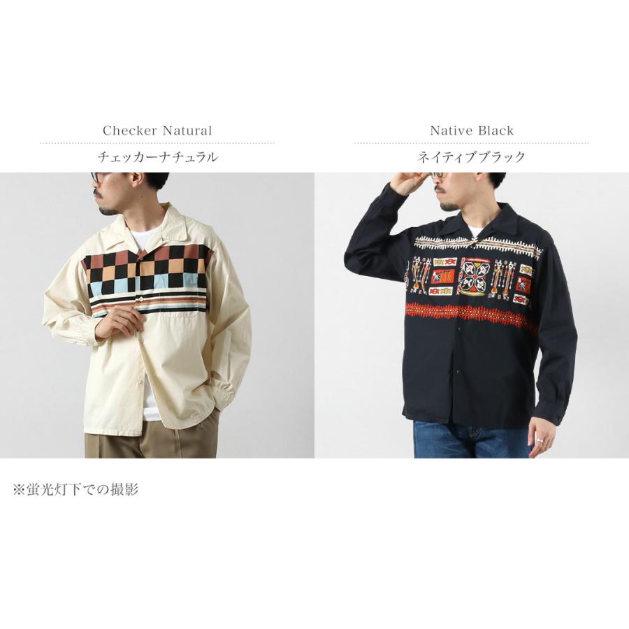 TOWNCRAFT（タウンクラフト） プリント ロングスリーブ ループカラーシャツ / メンズ 長袖 | TOWNCRAFT | 03