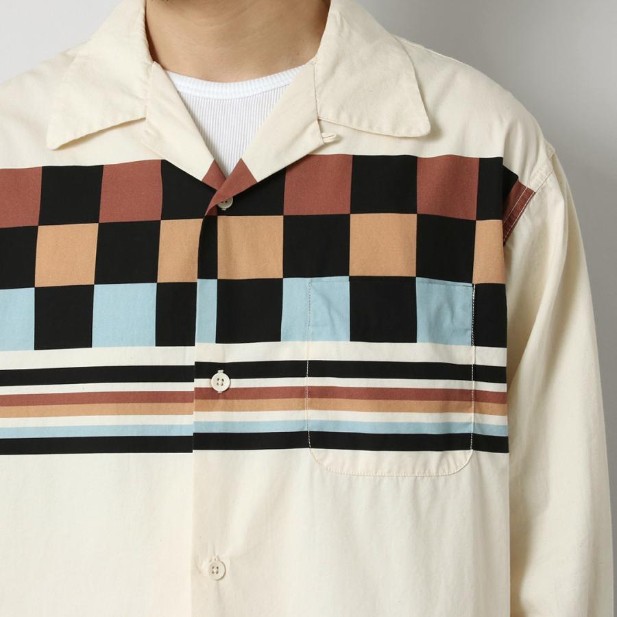 TOWNCRAFT（タウンクラフト） プリント ロングスリーブ ループカラーシャツ / メンズ 長袖 | TOWNCRAFT | 10